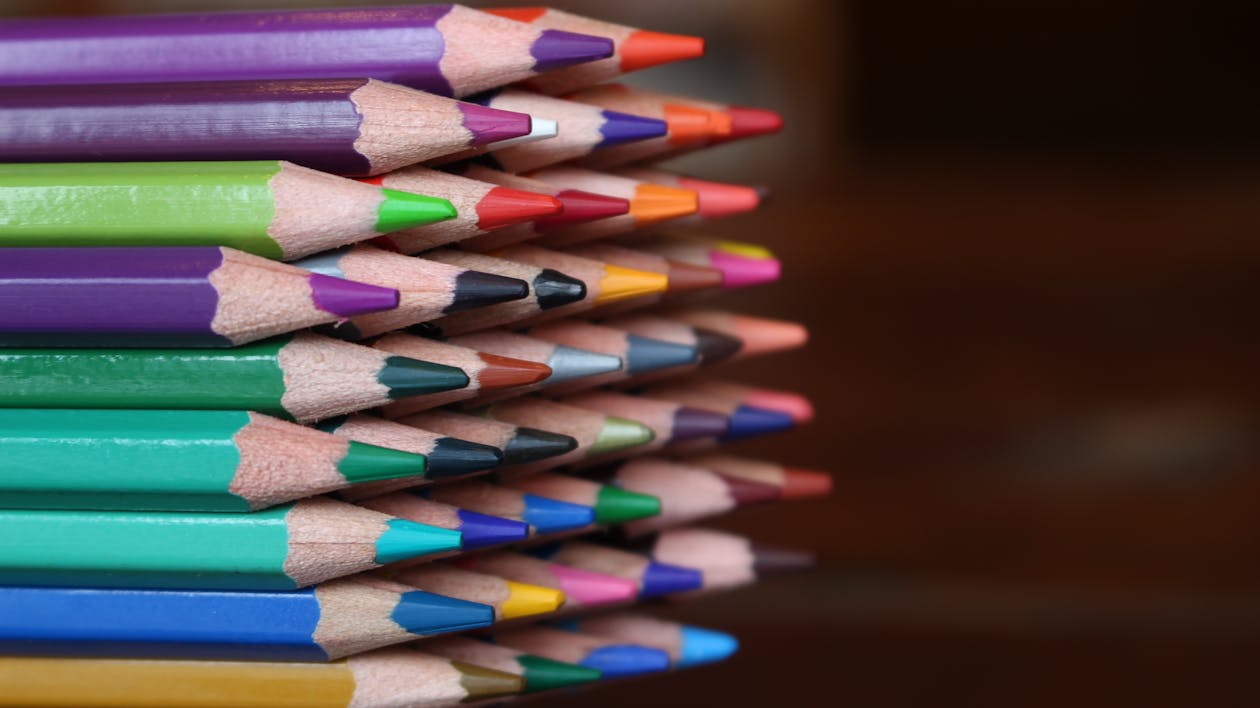 Free Colored Pencil Set Stock Photo