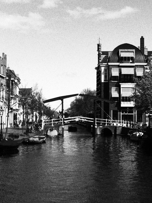 Free Monochrome Canals: Timeless Reflections Stock Photo