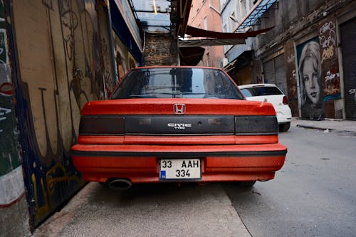 Δωρεάν στοκ φωτογραφιών με honda, αυτοκίνητο, κόκκινο