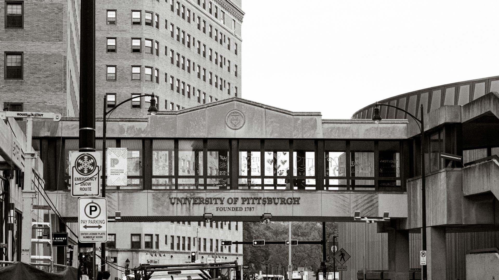 University of Pittsburgh Name on Wall