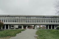 Building of Simon Fraser University in Burnaby in Canada