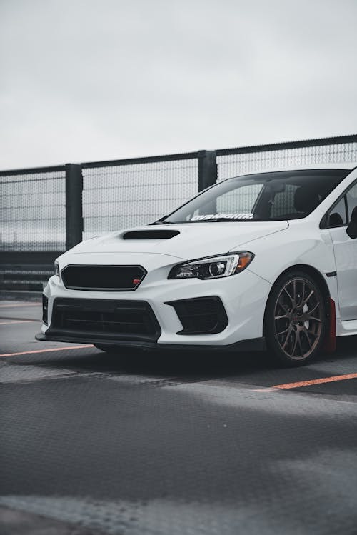 White Subaru WRX