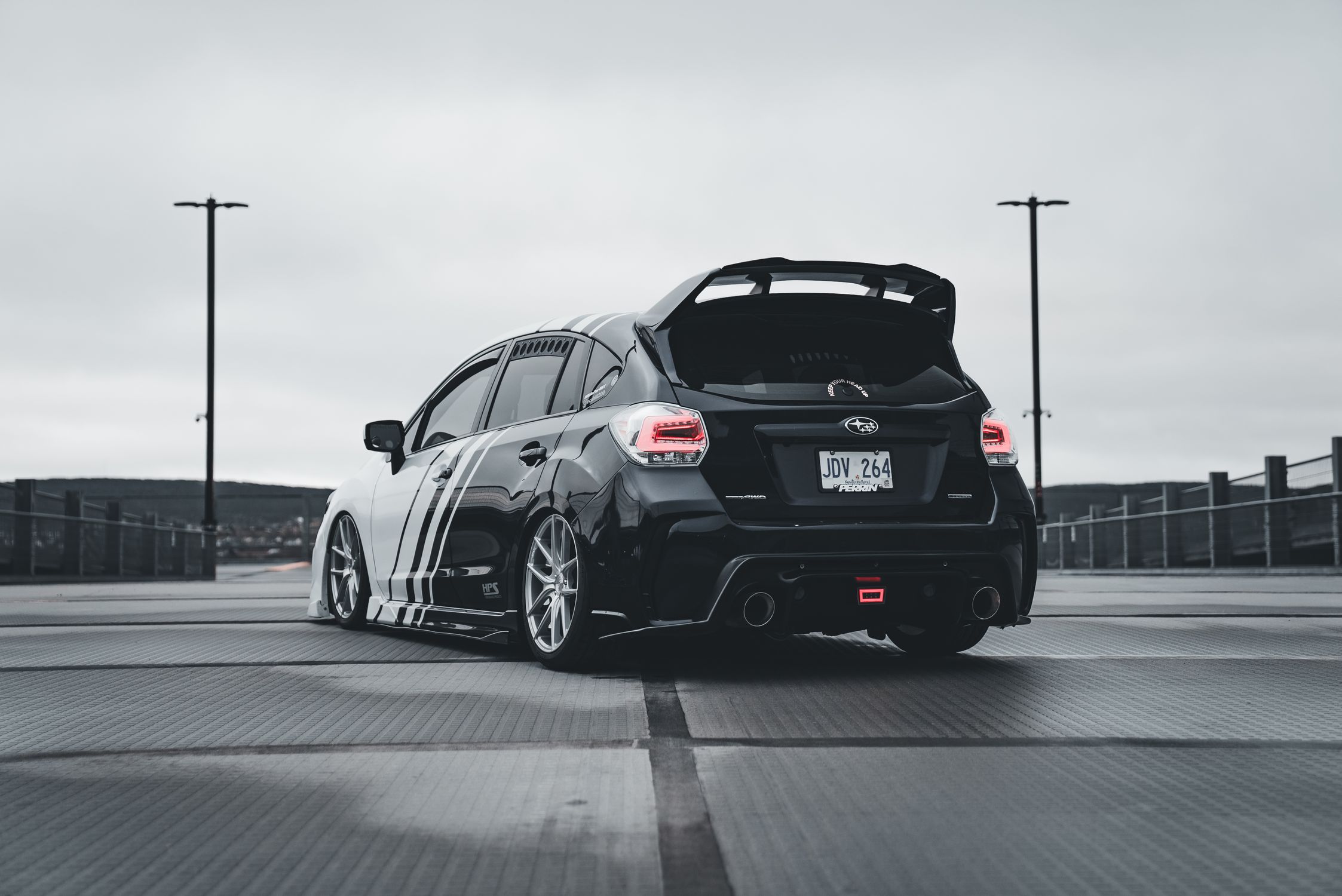 Back View of Tuned Subaru WRX · Free Stock Photo