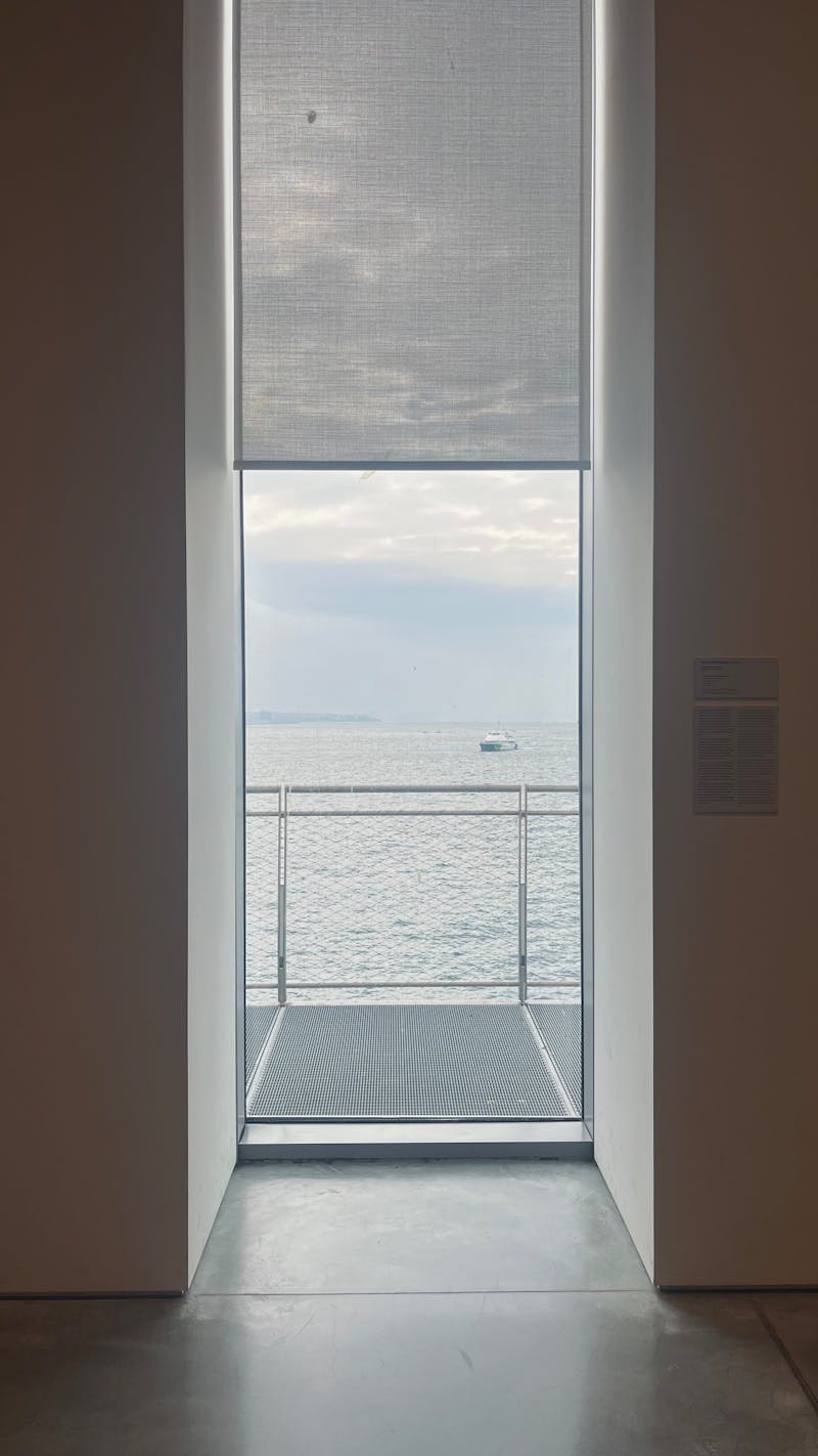 Apartment balcony overlooking the Mediterranean sea in Malta