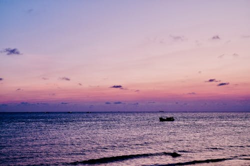 Gratis lagerfoto af gylden solnedgang, hav, hav baggrund
