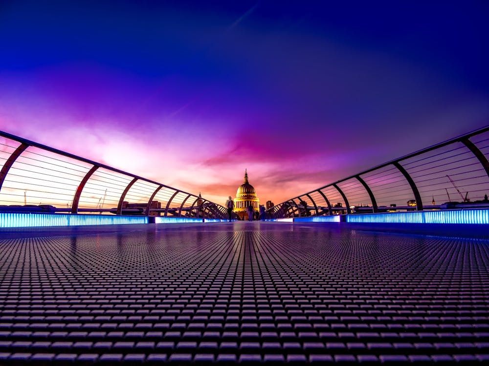 Purple Foot Bridge