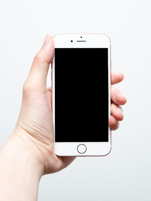 Free Iphone 6 With Black Screen  Stock Photo