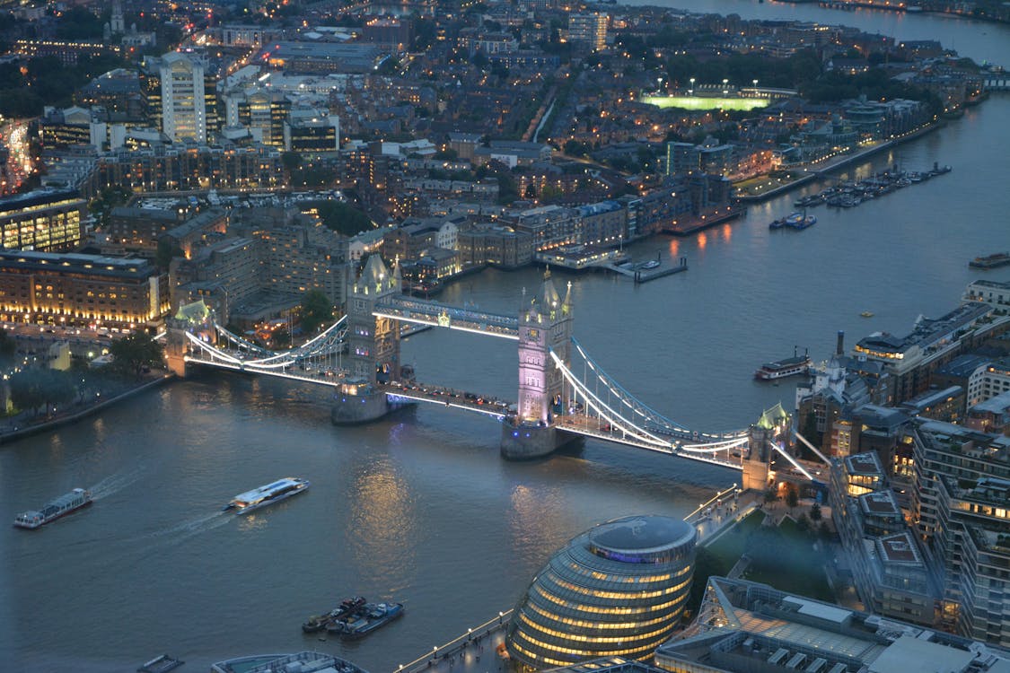 無料 ロンドンのタワーブリッジ 写真素材