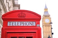 Red Telephone Booth in Front of Big Ben
