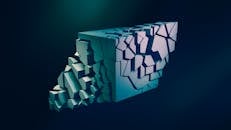 Render of a Fragmented Cube