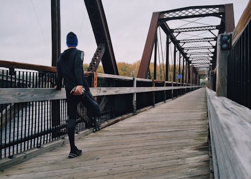 Free stock photo of man, person, bridge, train