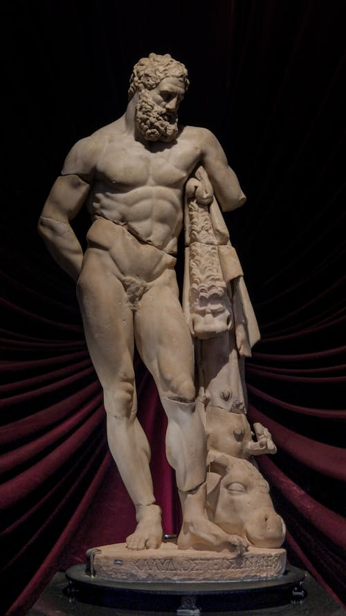 Tired Heracles Statue in Antalya Archaeology Museum