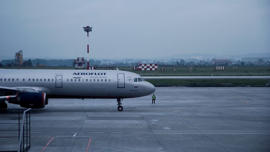 Aircraft on the apron