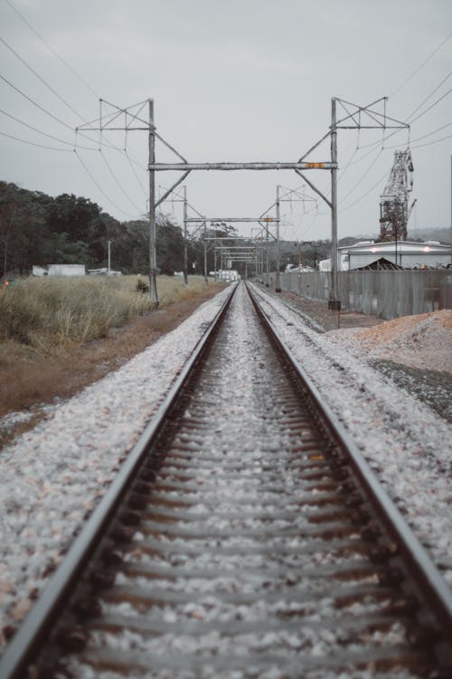 Brown Train Rails