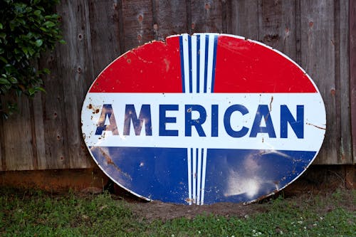 Free American Oval Signage Stock Photo