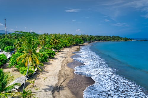 Free Bird's Eye View Of Seashore During Daytime Stock Photo