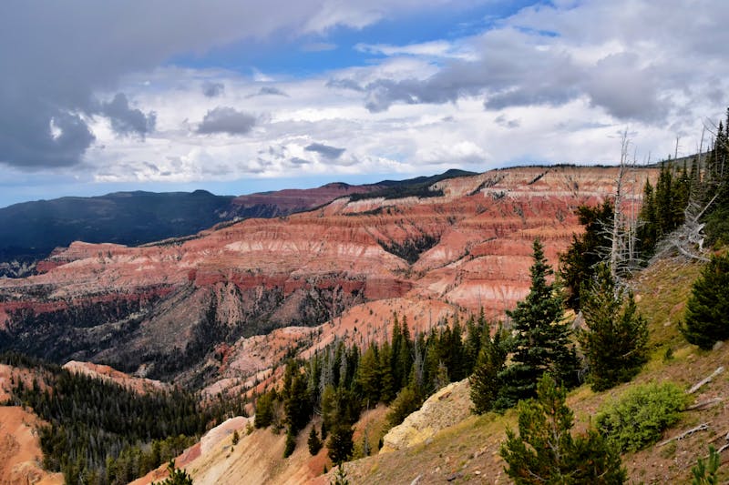 Formation rocheuse rouge à Cedar Breaks, Utah