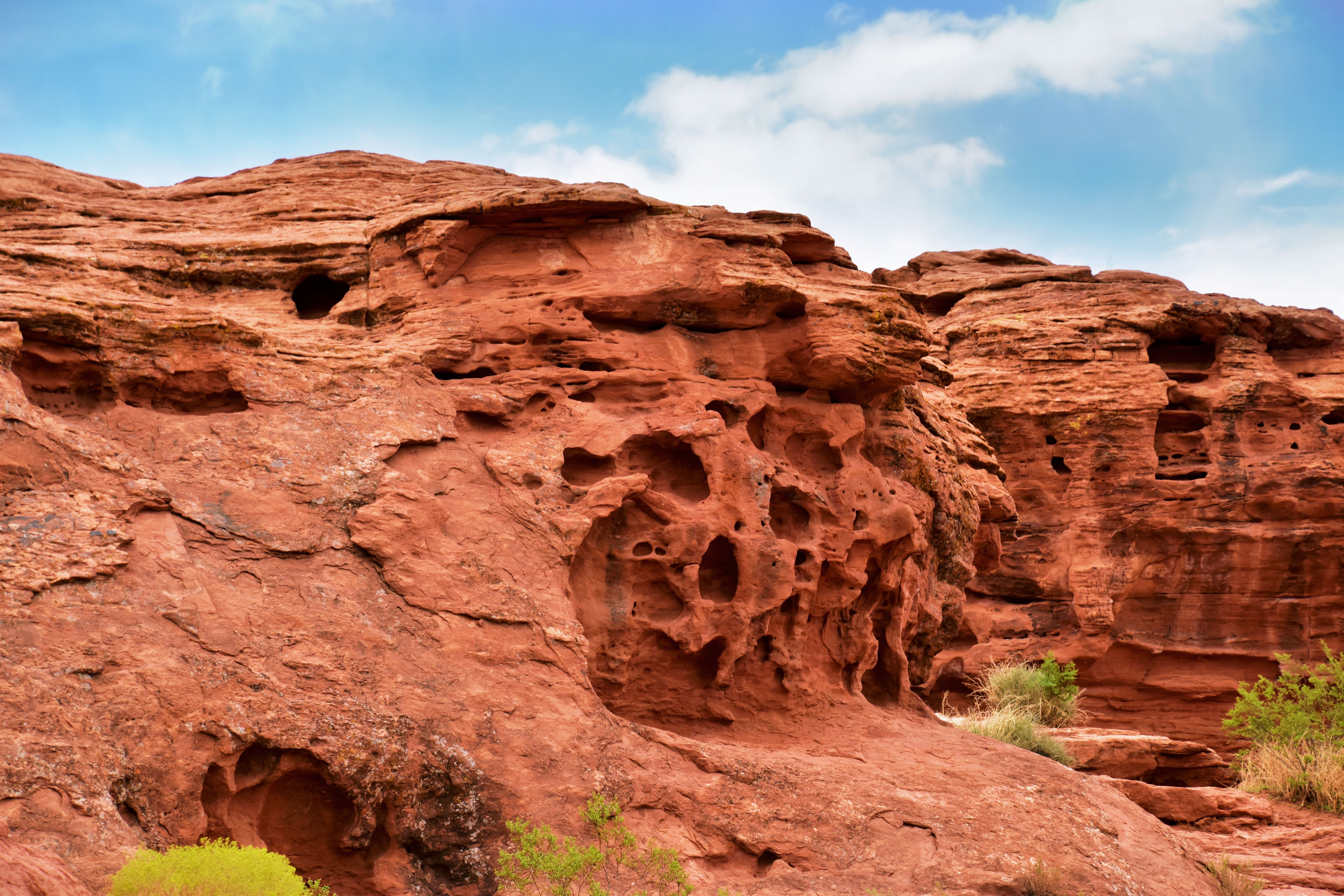 St. George: Eroded red sandstone formations in St. George
