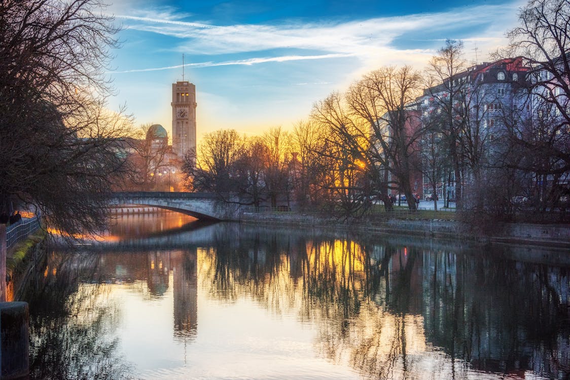 Ilmainen kuvapankkikuva tunnisteilla aamu, allas, auringonlasku