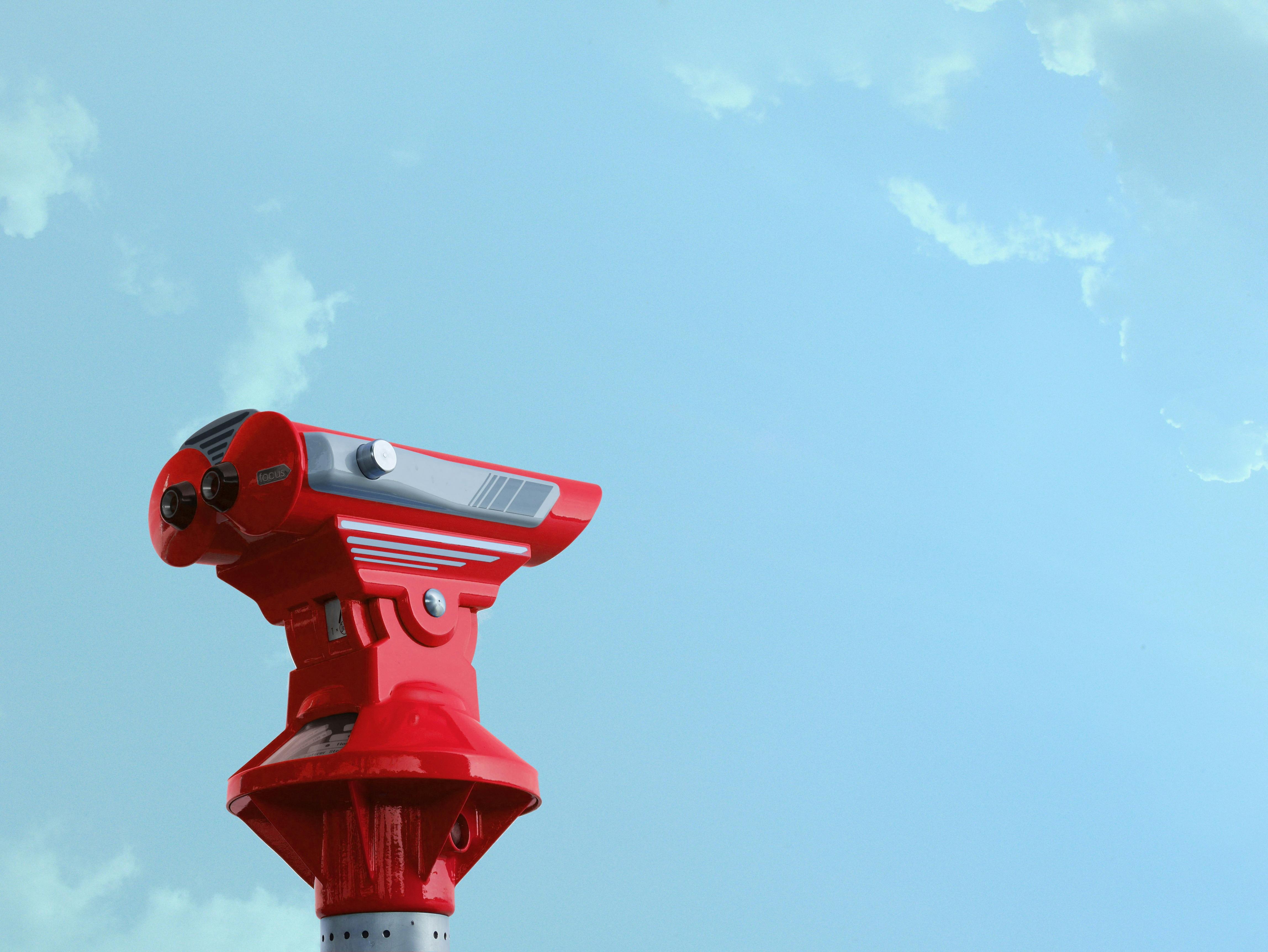 binocular blue sky daylight discovery