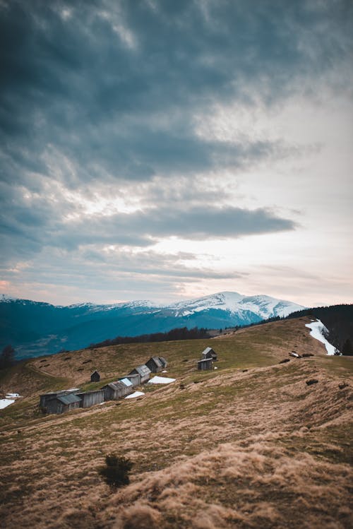  Mountain Under Gray Cloudy Sky