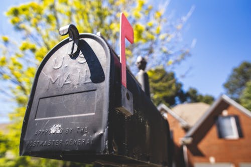 Photographie Mise Au Point Sélective D'une Boîte Aux Lettres