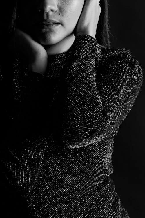 Free Woman In Black Sweater Stock Photo