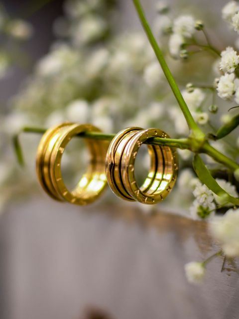 Civil Ceremony invitation ring-blossom