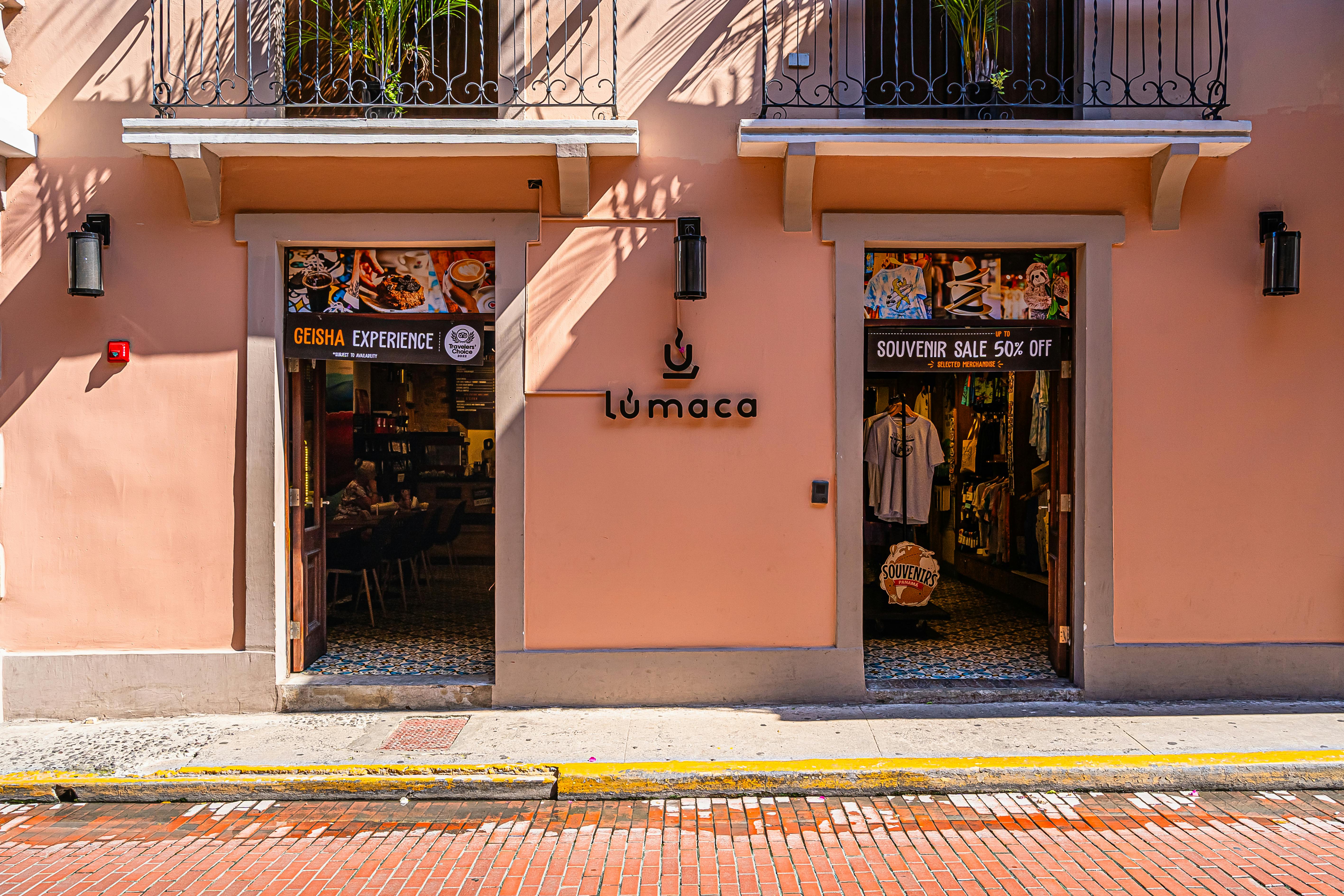 restaurant and souvenir store
