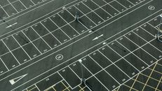 Aerial View of Parking Area