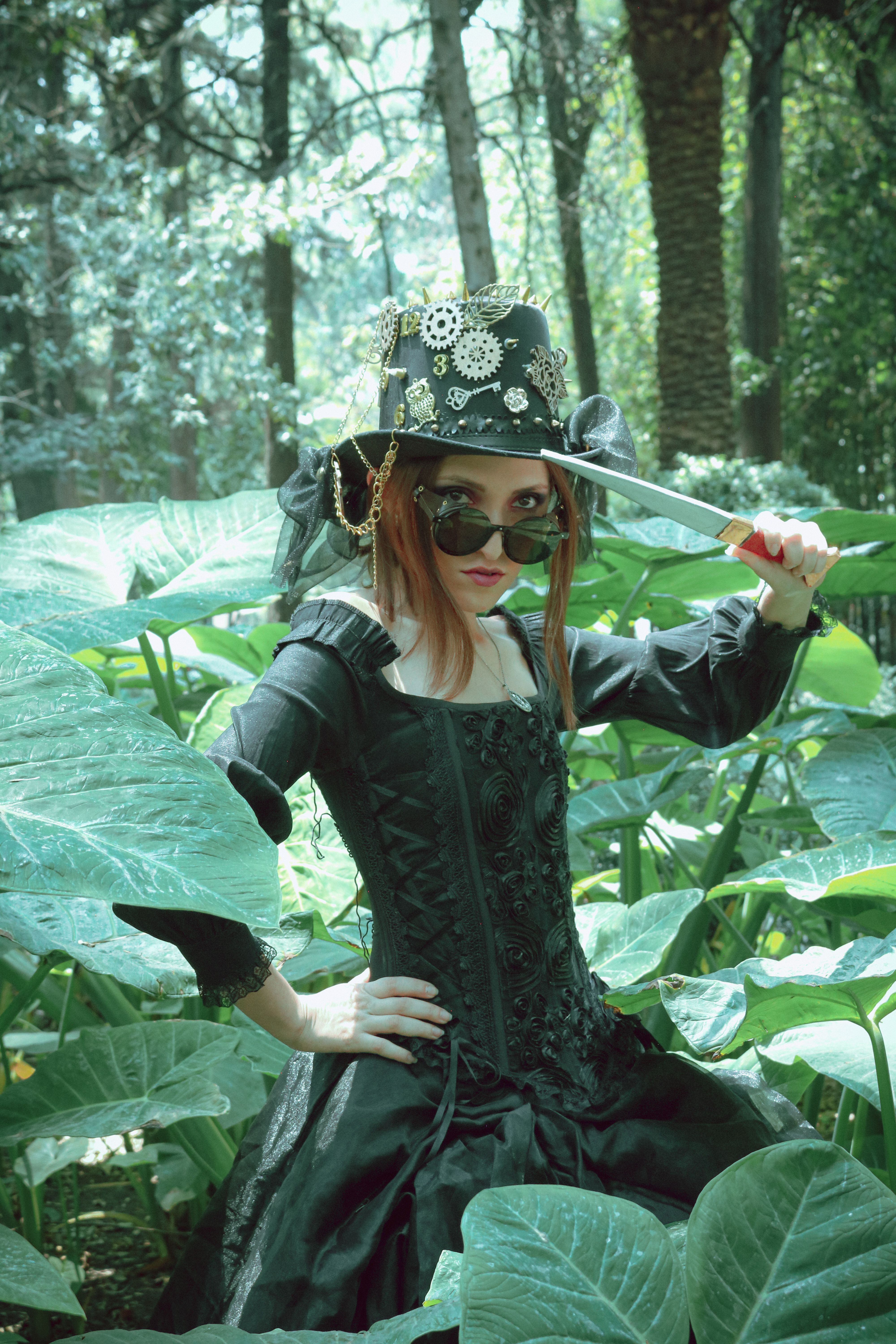 long green shirt dress Punk & Gothic Renaissance Steampunk Dress Goth Girl Solid Color Fancy Dress Women's Fantasy Steampunk Halloween Carnival Masquerade Casual Daily main image 0