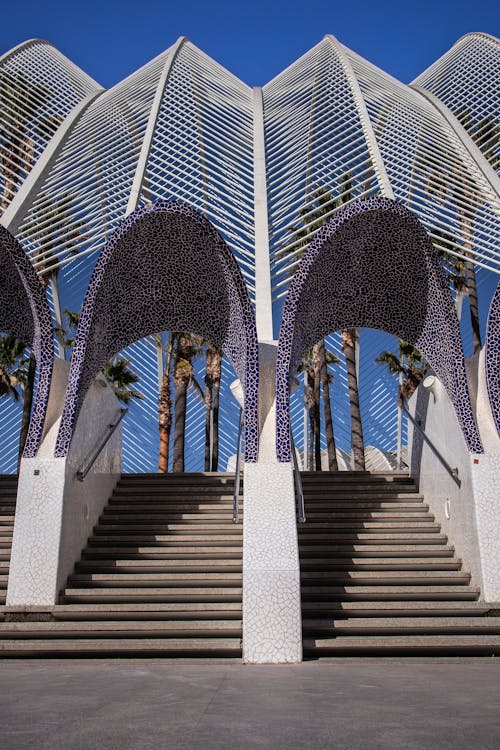 Vertical View of L'Umbracle in Spain