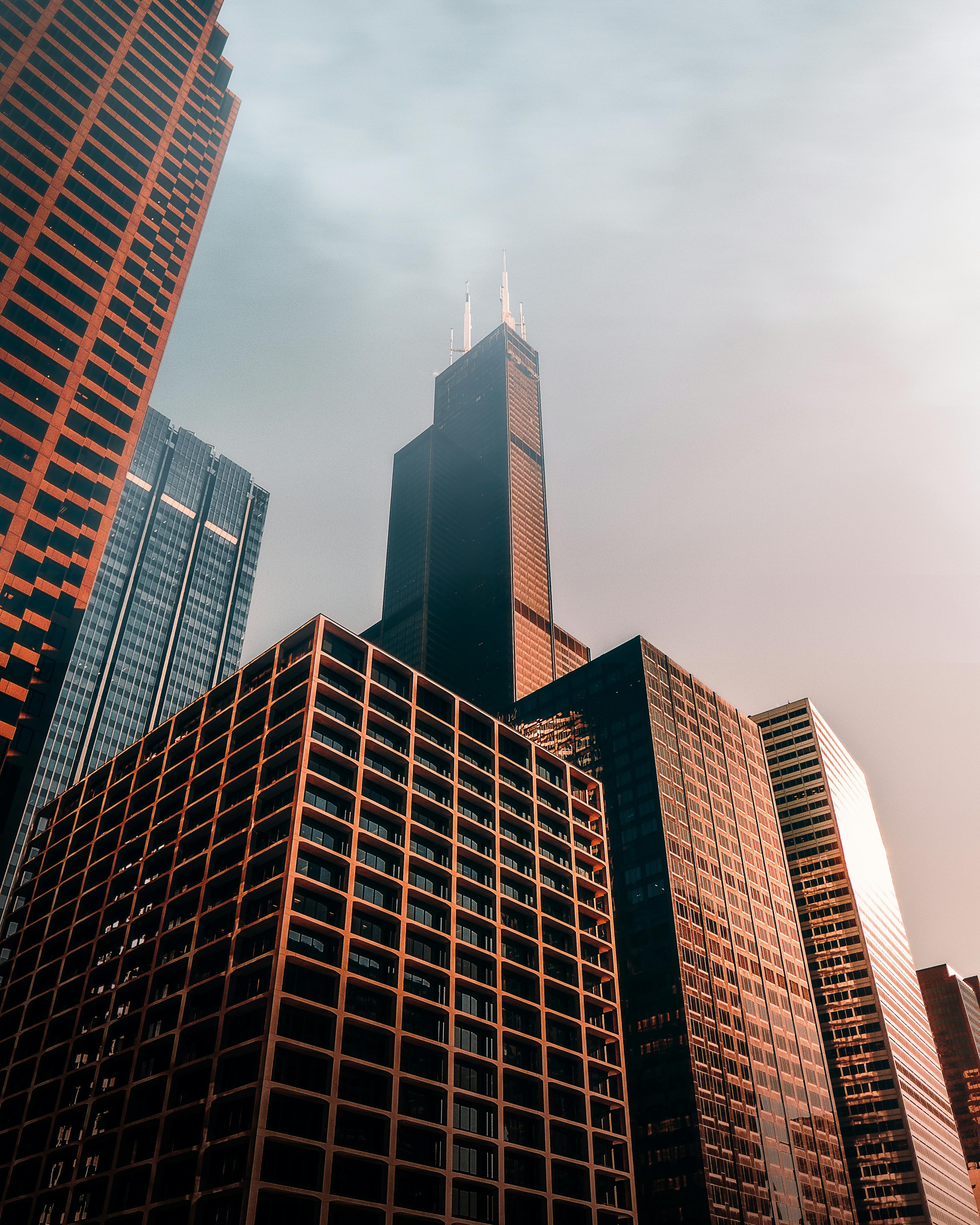 Low Angle Shot Of Buildings Free Stock Photo