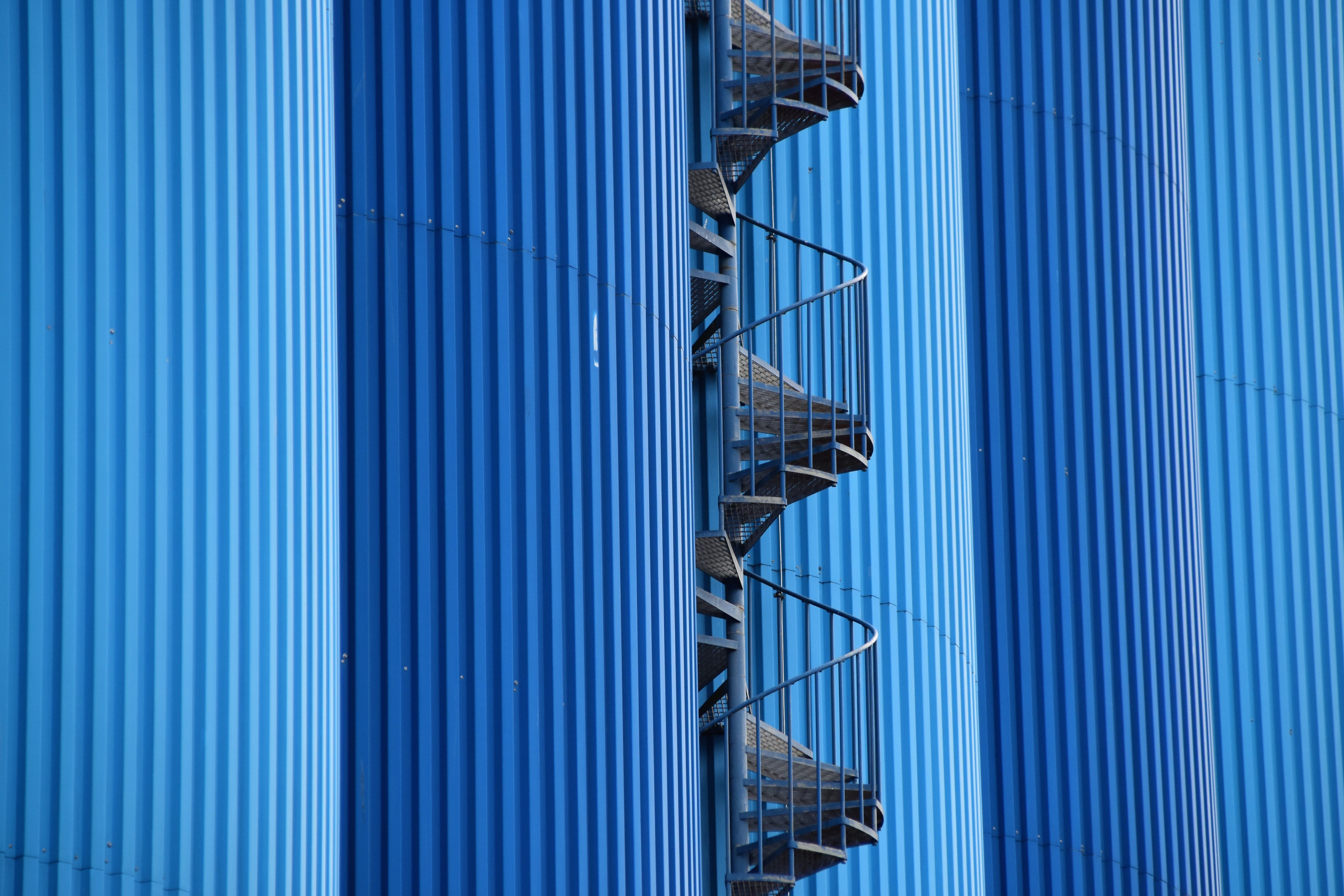 Picture of Black Spiral Metal Stairs · Free Stock Photo