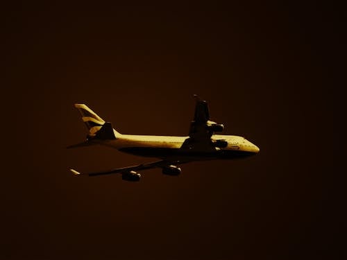 Free Airplane on Mid Air Stock Photo
