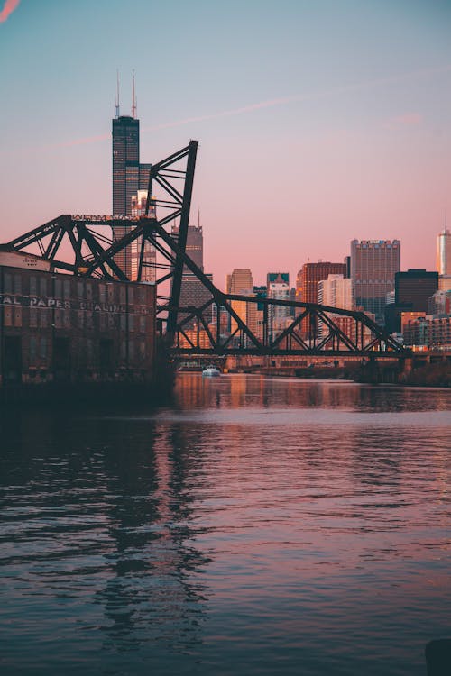 Black Bridge Near City