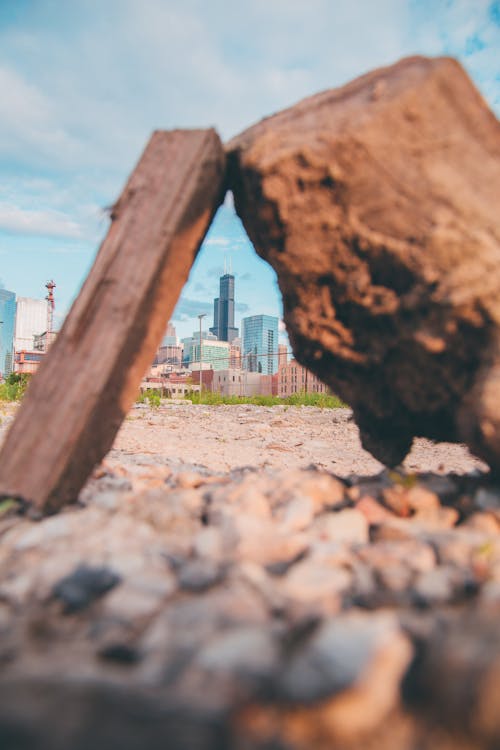 City Buildings on Rock Views