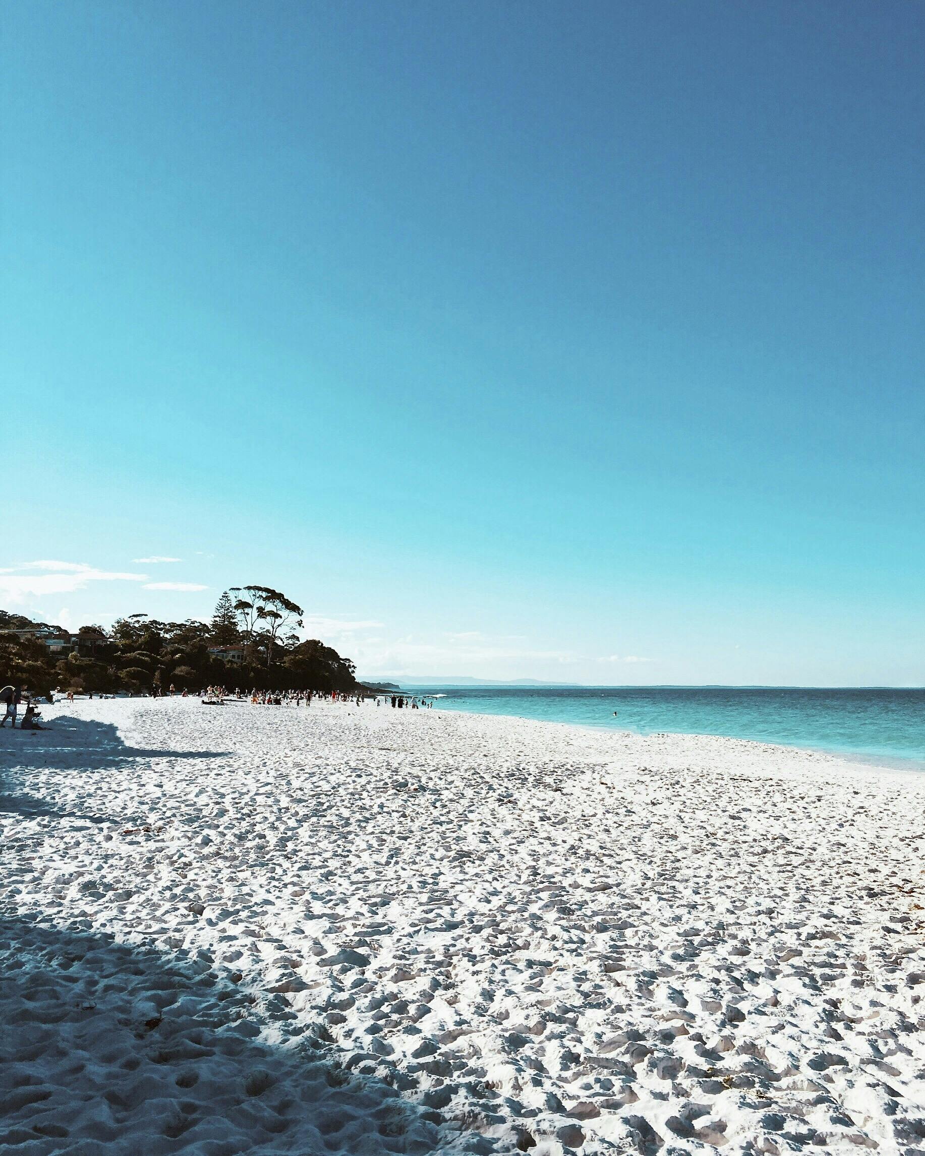 White Beach Sand and Shoreline · Free Stock Photo