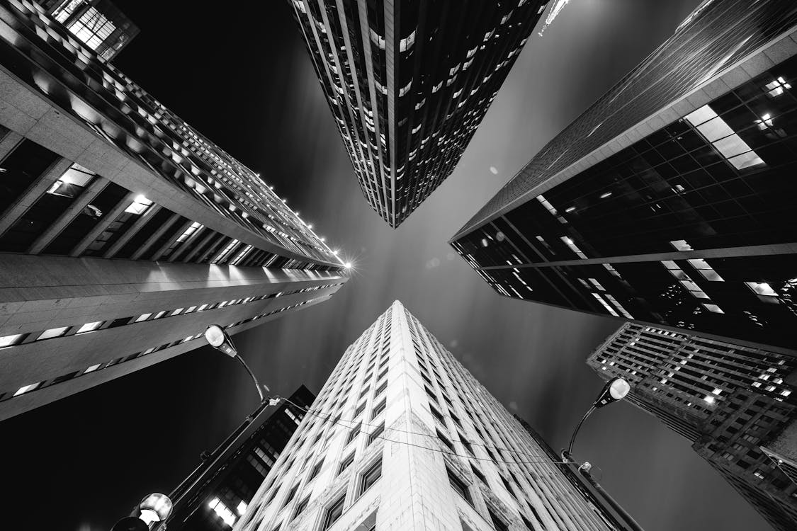 Low Angle Photography of High-rise Buildings