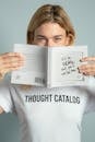 Woman Holding A Book
