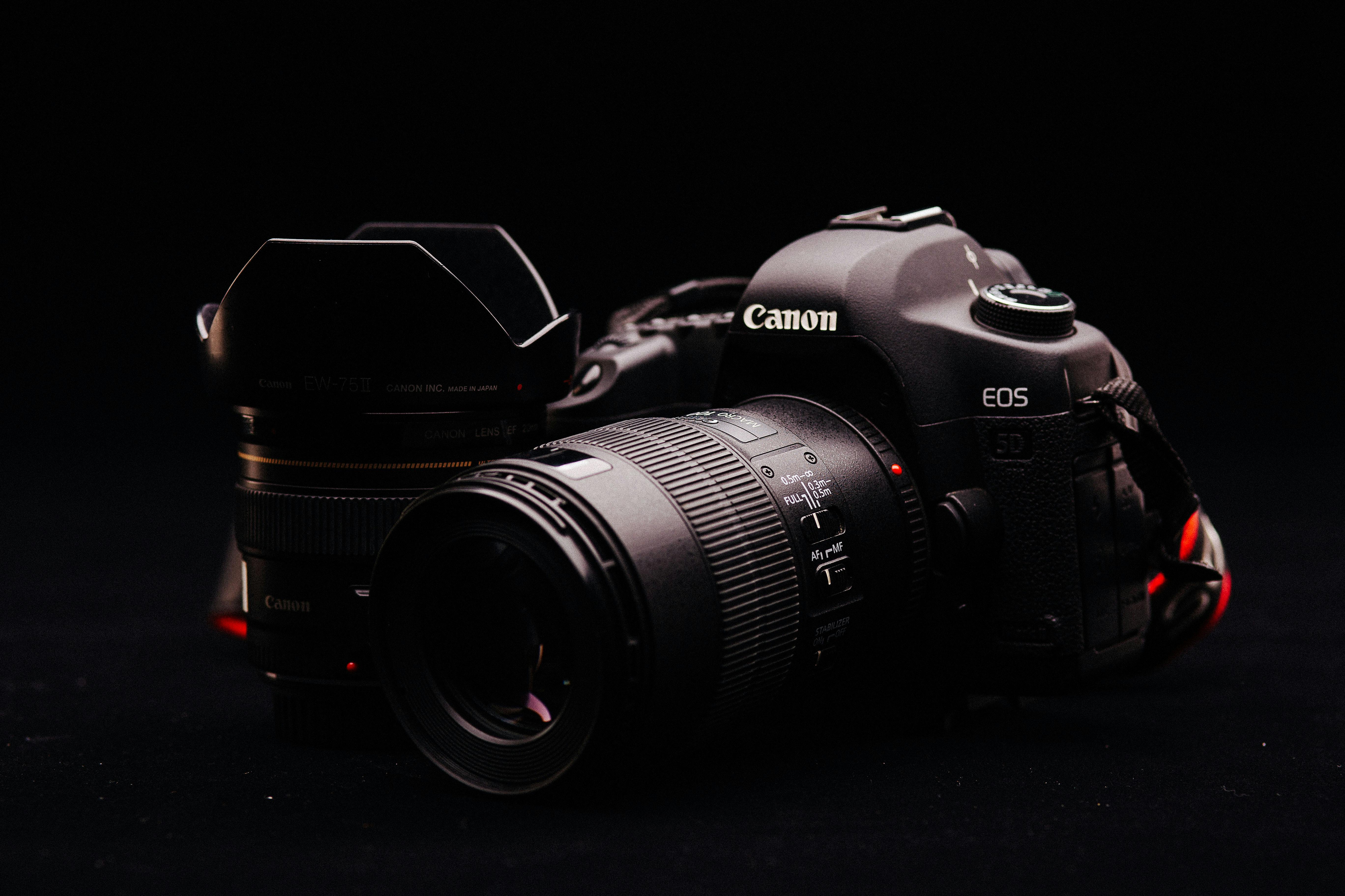 Girl with Canon Camera 2K wallpaper download