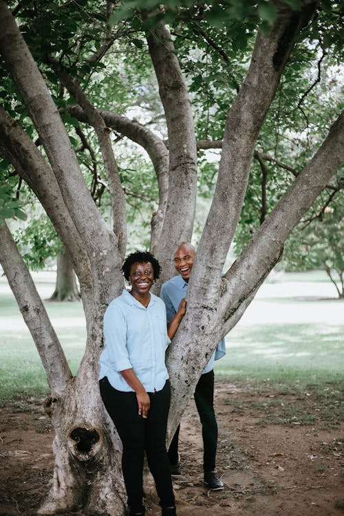Free Couple Under A Tree Stock Photo