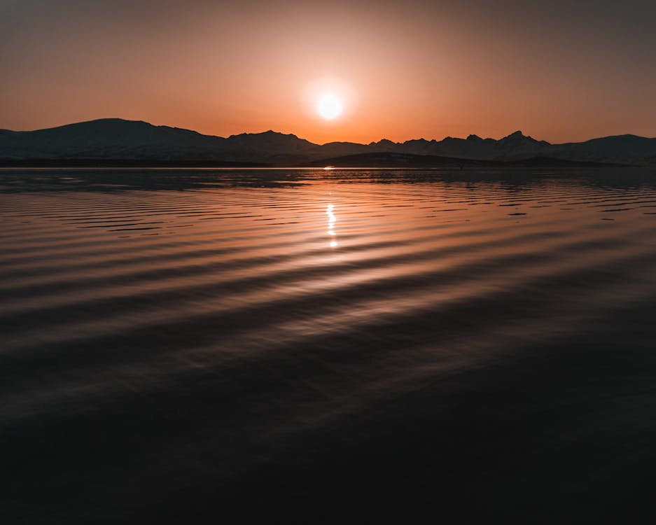 Photo of Sea During Golden Hour