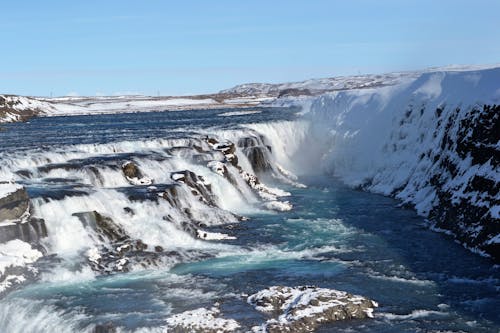 Free stock photo of blue, water, waterfall