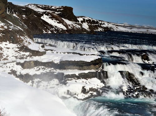 Free stock photo of blue waterfall water, breathtaking