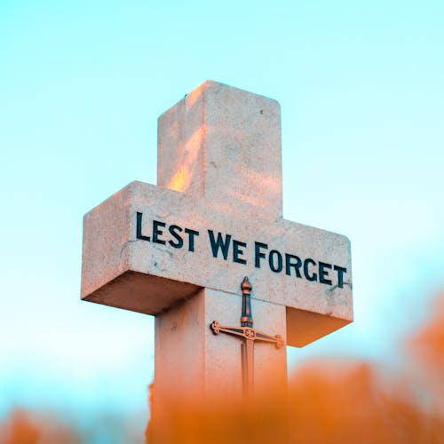 Free Lest We Forget Tombstone Stock Photo