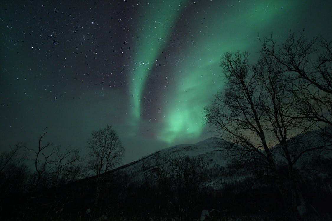 Imagine de stoc gratuită din aurora boreală, lumini de noapte, Norvegia