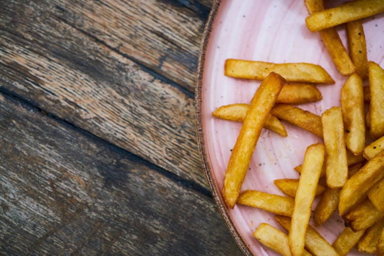 Fried Fries On Plate