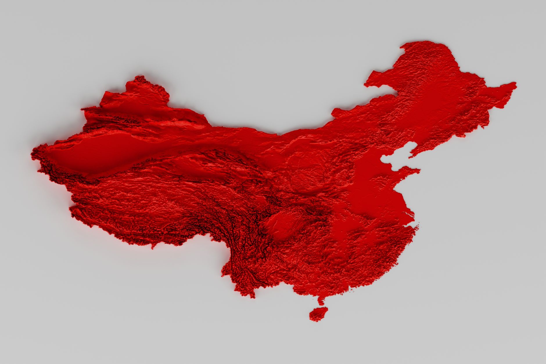 Yeryüzü şekillerinin eğim derecelerini ve topografik yapısını farklı renk tonlarıyla gösteren detaylı bir coğrafi eğim haritası analizi.