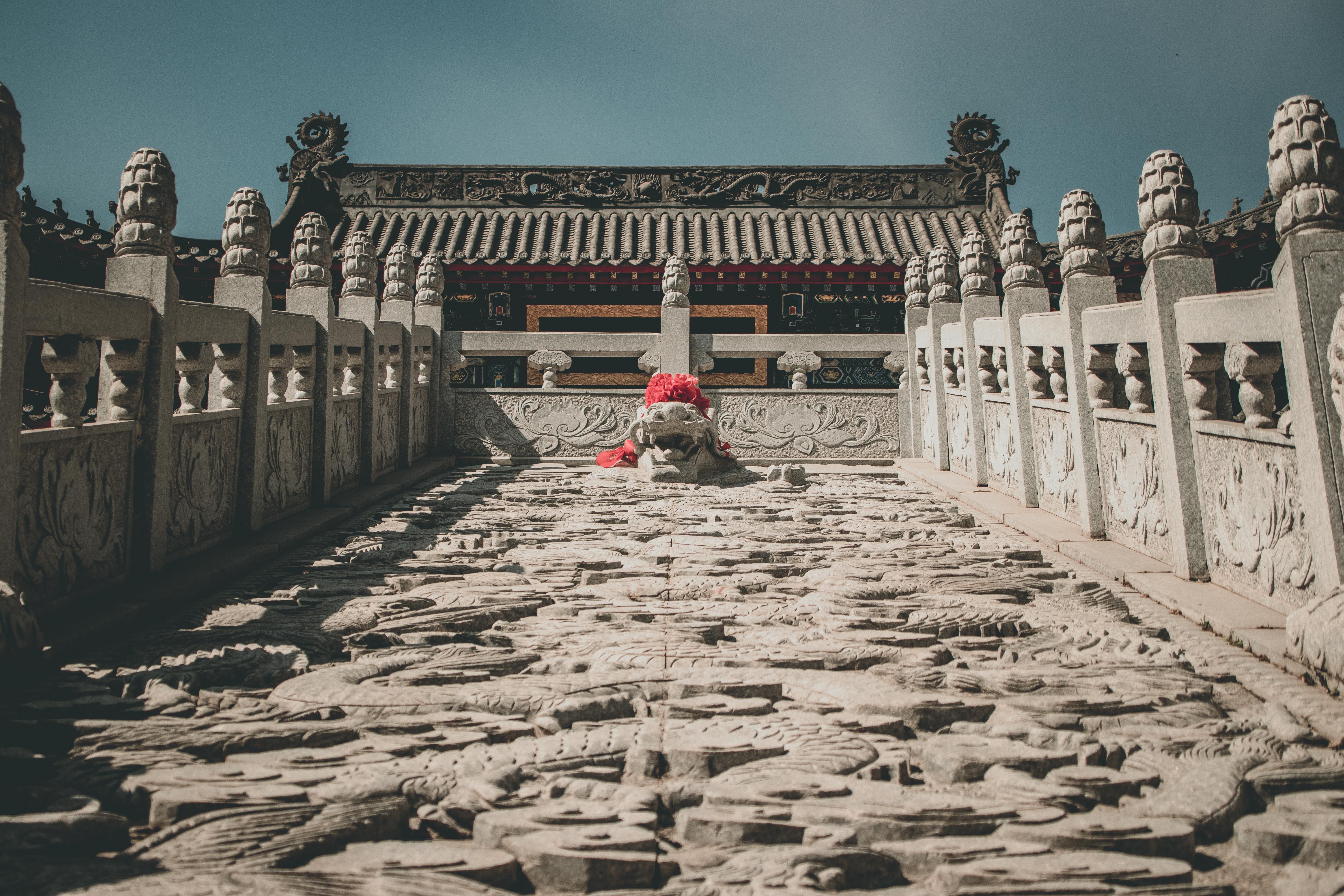 Stone Dragon Head · Free Stock Photo